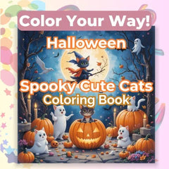 Halloween Cats Coloring Book Bundle - CraftNest - Digital Crafting and Art
