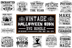 Vintage Halloween Sign SVG Bundle - CraftNest - Digital Crafting and Art