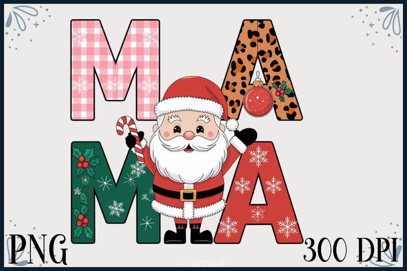 Christmas Mama Clipart Bundle - CraftNest - Digital Crafting and Art