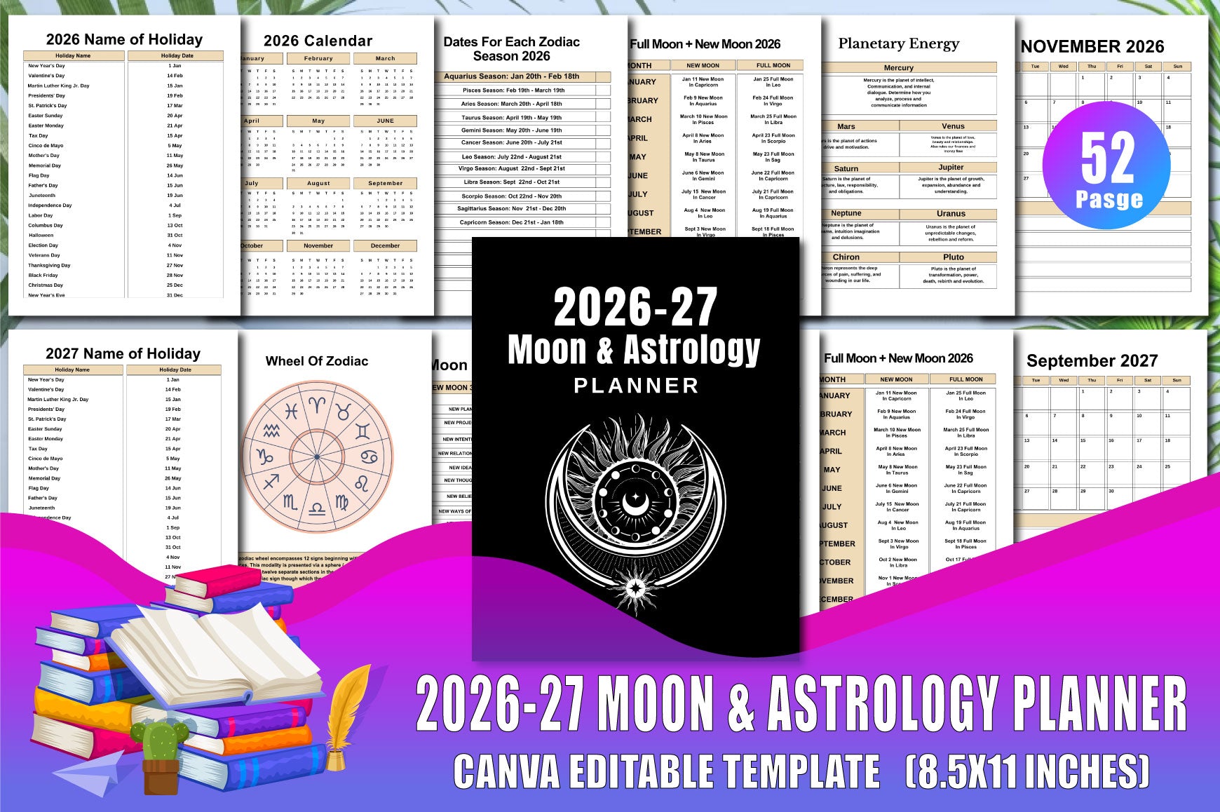 Moon Astrology Planner