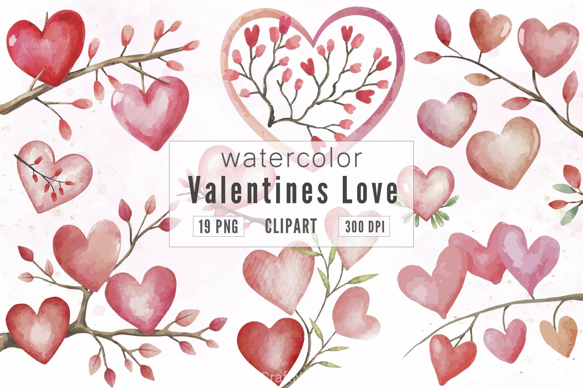 Valentines Day Love Clipart Bundle - CraftNest - Digital Crafting and Art