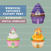 Cupcakes Fruit Clipart Bundle