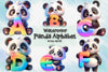 Panda Alphabet Clipart Bundle