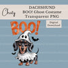 Dachshund Ghost Boo Clipart Bundle
