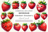 Valentine Strawberry Clipart Bundle 3