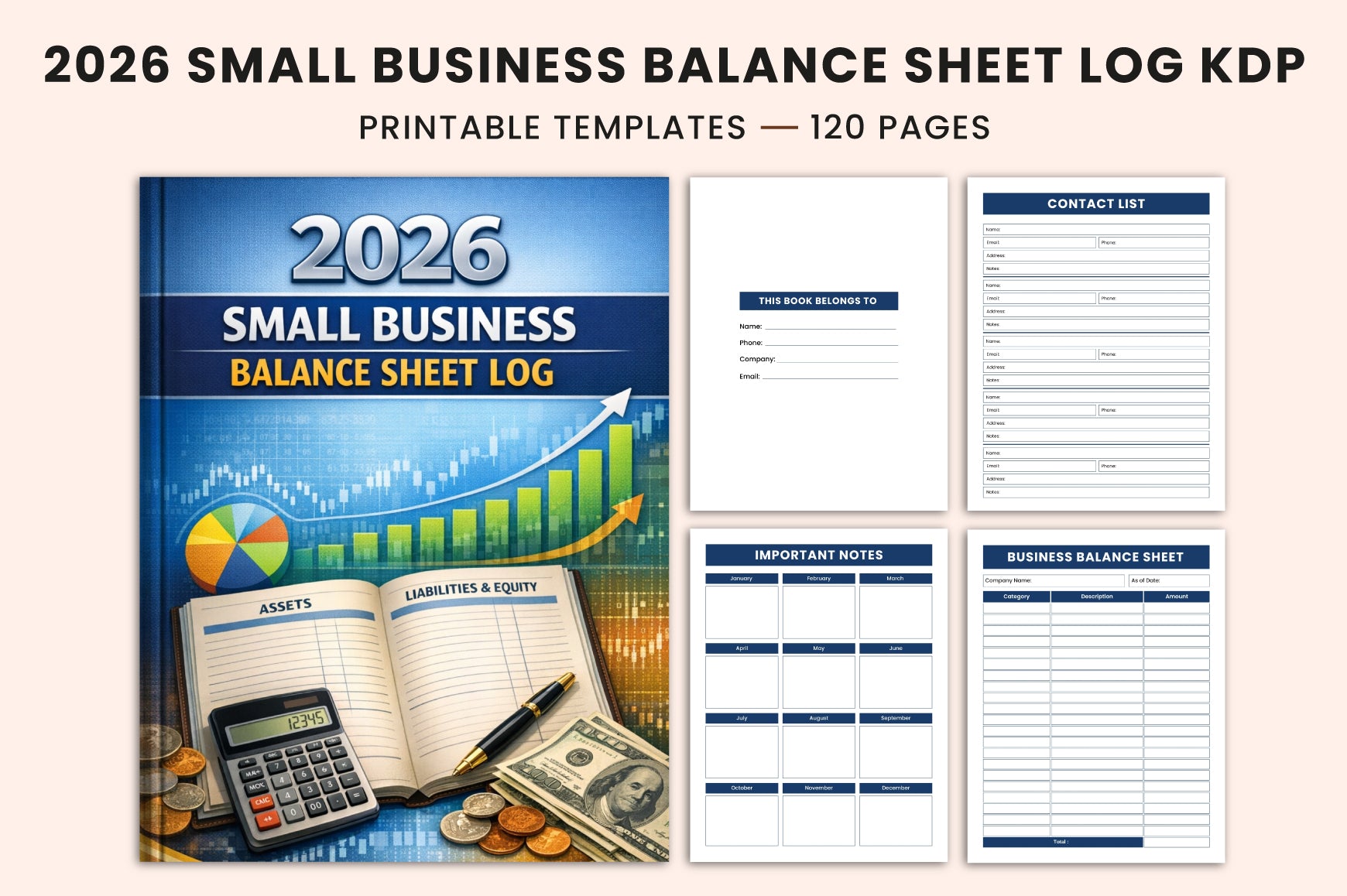 Small Business Balance Sheet Planner
