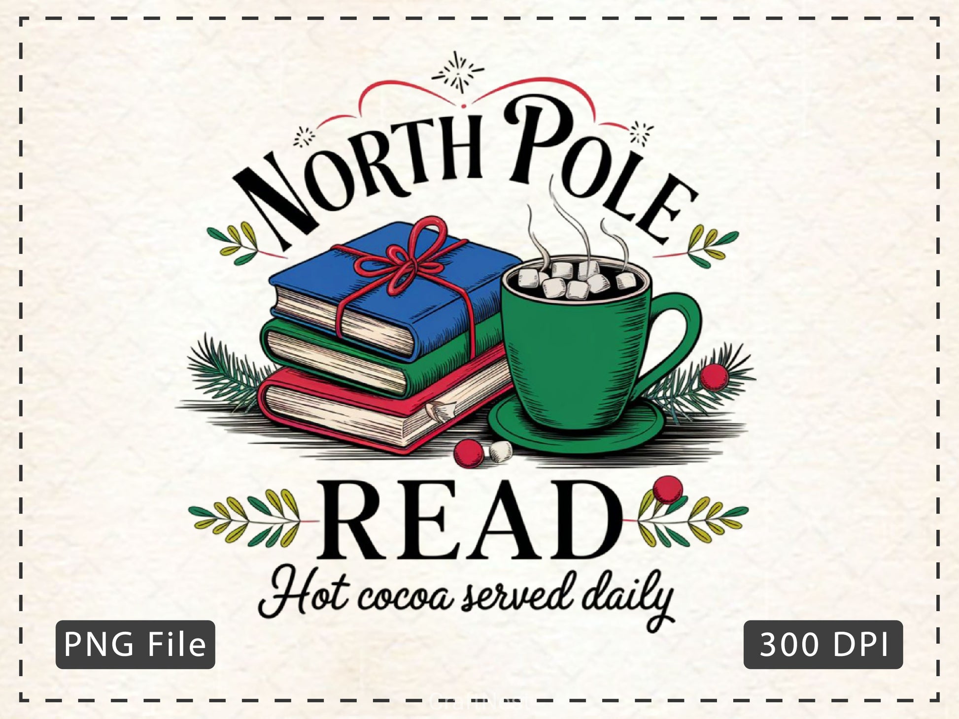 All Booked For Christmas Christmas Clipart Bundle - CraftNest - Digital Crafting and Art