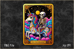 Funny Tarot Card Sarcastic Skeleton Clipart Bundle - CraftNest - Digital Crafting and Art