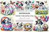 Easter Dalmatian Dog Clipart Bundle