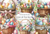 Floral Easter Baskets Clipart Bundle