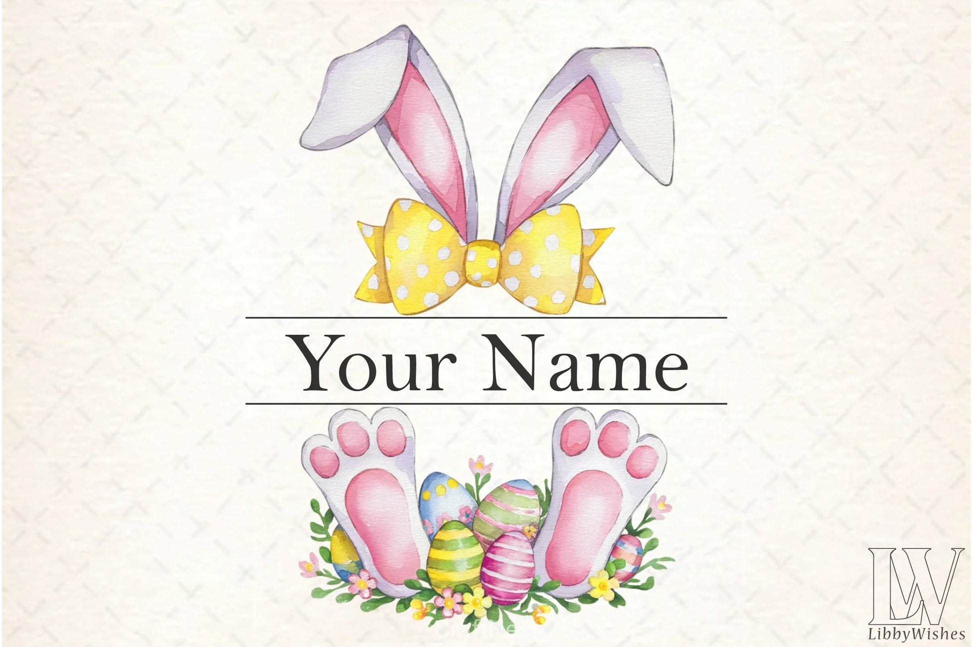 Easter Bunny Monogram Clipart Bundle 5 - CraftNest - Digital Crafting and Art
