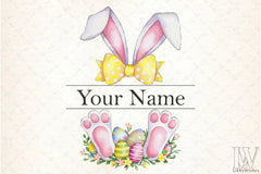 Easter Bunny Monogram Clipart Bundle 5 - CraftNest - Digital Crafting and Art