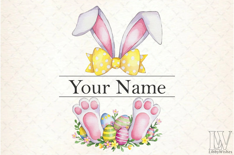 Easter Bunny Monogram Clipart Bundle 5 - CraftNest - Digital Crafting and Art