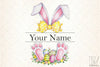 Easter Bunny Monogram Clipart Bundle
