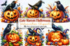Cute Ravens Halloween Clipart Bundle