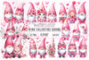 Pink Valentine Gnome Clipart Bundle