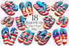 American Flip Flops Clipart Bundle