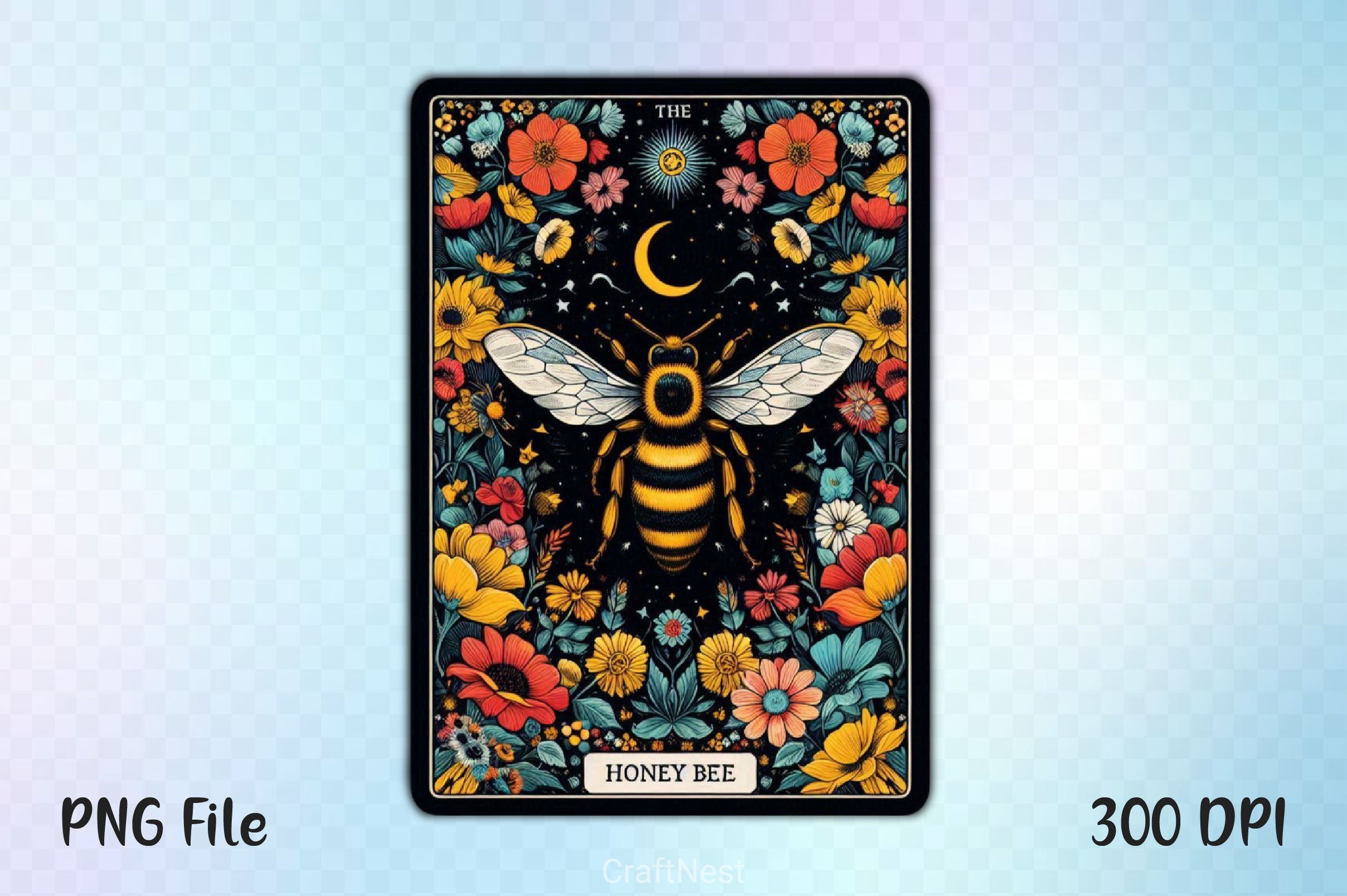Honey Bee Tarot Card Clipart Bundle 15 - CraftNest - Digital Crafting and Art