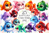 Cute Fish Clipart Bundle