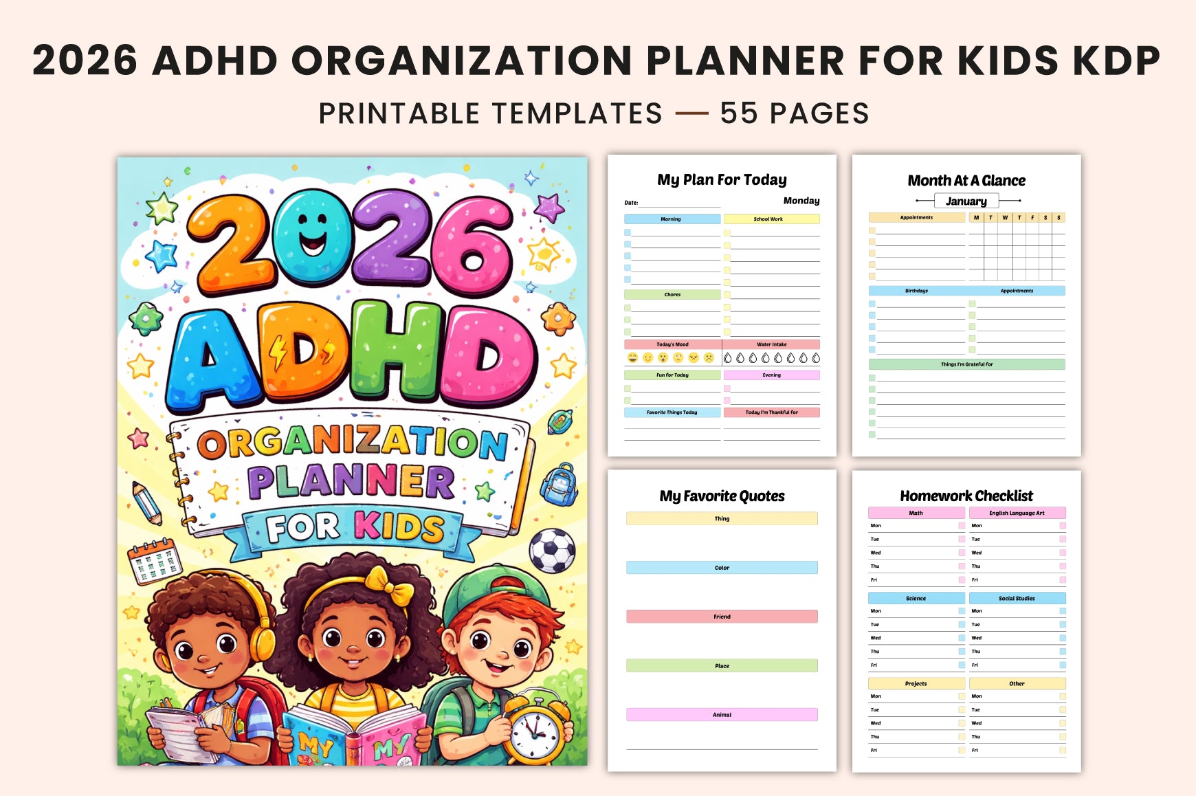 ADHD Planner for Kids: Organization Made Easy