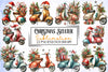 Christmas Scooter Clipart Bundle