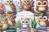 Books & Owl Clipart Bundle