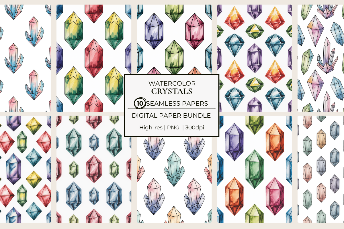 Crystals Seamless Papers