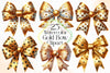 Gold Bow Clipart Bundle 3