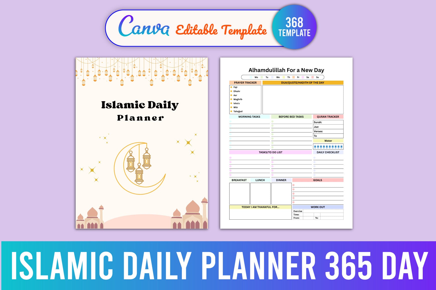 Islamic Daily 365-Day Planner