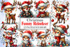 Christmas Reindeer Clipart Bundle
