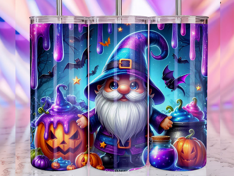 Halloween Gnome Tumbler Wrap Bundle 6 - CraftNest - Digital Crafting and Art