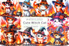 Witch Cat Clipart Bundle