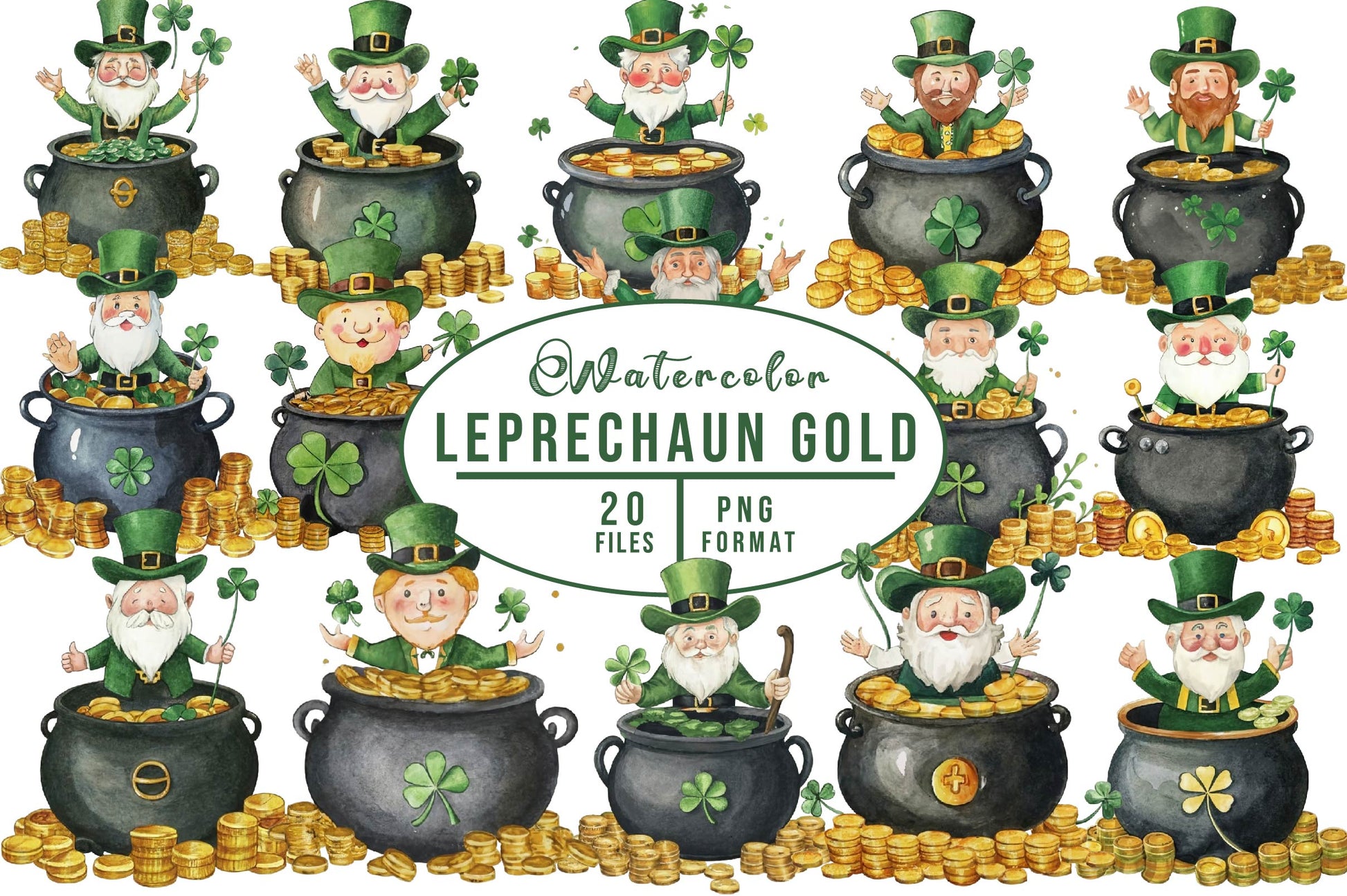 Leprechaun Gold Clipart Bundle - CraftNest - Digital Crafting and Art