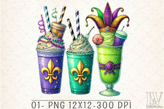 Mardi Gras Drink Clipart Bundle - CraftNest - Digital Crafting and Art