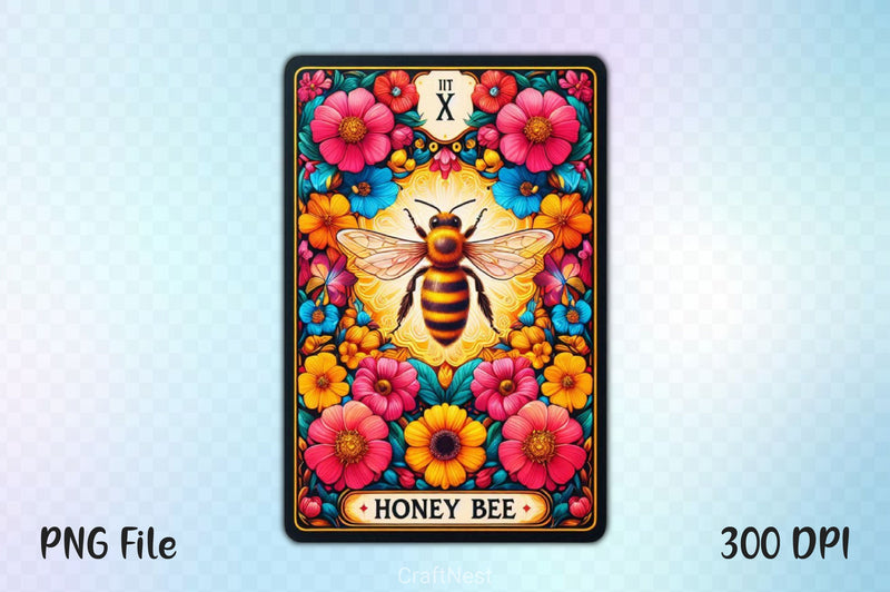 Honey Bee Tarot Card Clipart Bundle 24 - CraftNest - Digital Crafting and Art