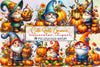 Cute Fall Gnome Clipart Bundle