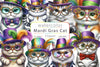 Mardi Gras Cat Clipart Bundle 5