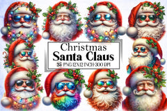 Santa Claus Christmas Clipart Bundle - CraftNest - Digital Crafting and Art