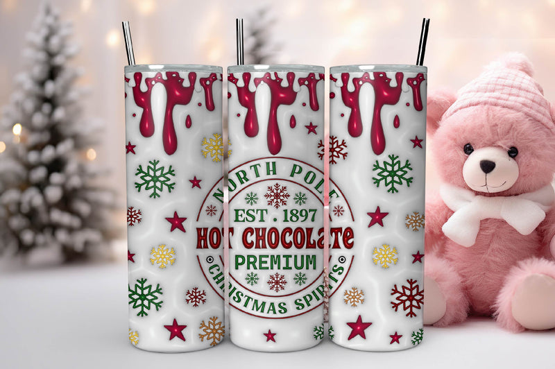 3D Inflated Christmas Tumbler Bundle 8 - CraftNest - Digital Crafting and Art