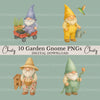 Gnomes Gardening 3 Clipart Bundle
