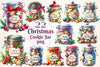 Christmas Cookie Jar Clipart Bundle 4