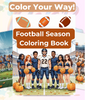 Football Season Coloring Books Bundle