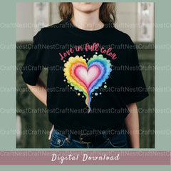 Love In Full Color Shirt Design Clipart Bundle - CraftNest - Digital Crafting and Art