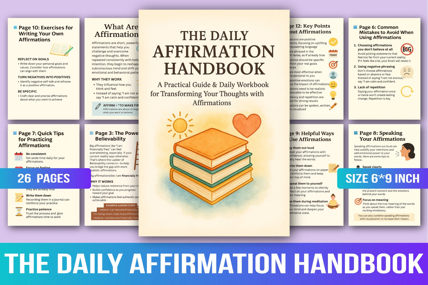 The Daily Affirmation Handbook Planner