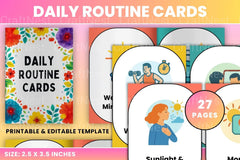 Daily Routine Cards for Kids - CraftNest - Digital Crafting and Art