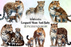 Leopard Mom & Baby Clipart Bundle