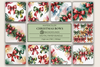 Christmas Bows Background Papers