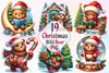 Christmas Wild Bears Clipart Bundle