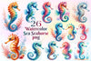 Sea Seahorse Clipart Bundle 2