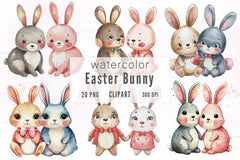 Easter Bunny Clipart Bundle 23 - CraftNest - Digital Crafting and Art